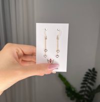 گوشواره آویزی قلب 2