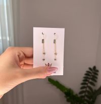 گوشواره آویزی پاپیون