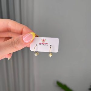 گوشواره حلقه ای پاپیون
